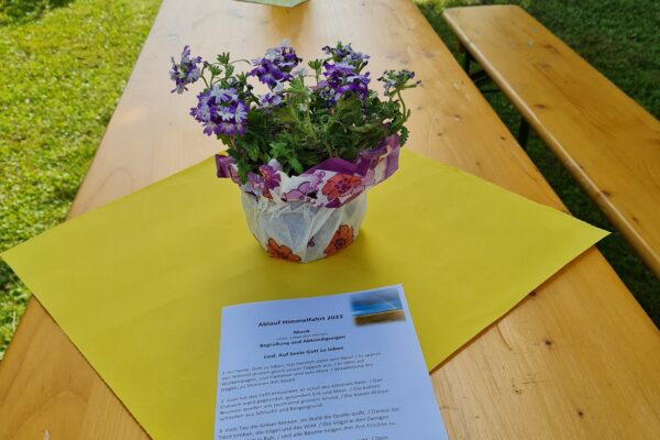 HImmelfahrt Blume und Liedblatt Foto B Rtezmann HImmelfahrt Blume und Liedblatt Foto B Rtezmann